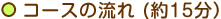 コースの流れ(約１５分)